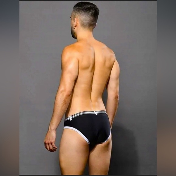 Andrew Christian Belt Bikini Small Black White NWT 79 - Picture 4 of 9